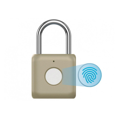 Замок со сканером отпечатков пальцев Xiaomi Uodi Smart Fingerprint Lock Padlock YD-K1 Gold
